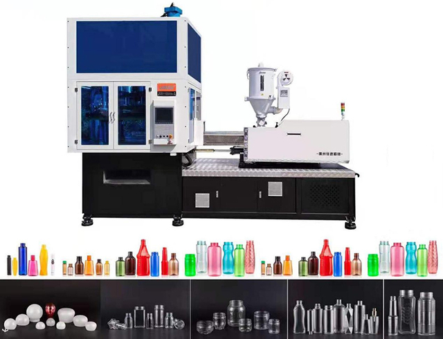 Fabricante de m&aacute;quina de moldeo por soplado y estiramiento por inyecci&oacute;n de tarro de caramelo a precio barato